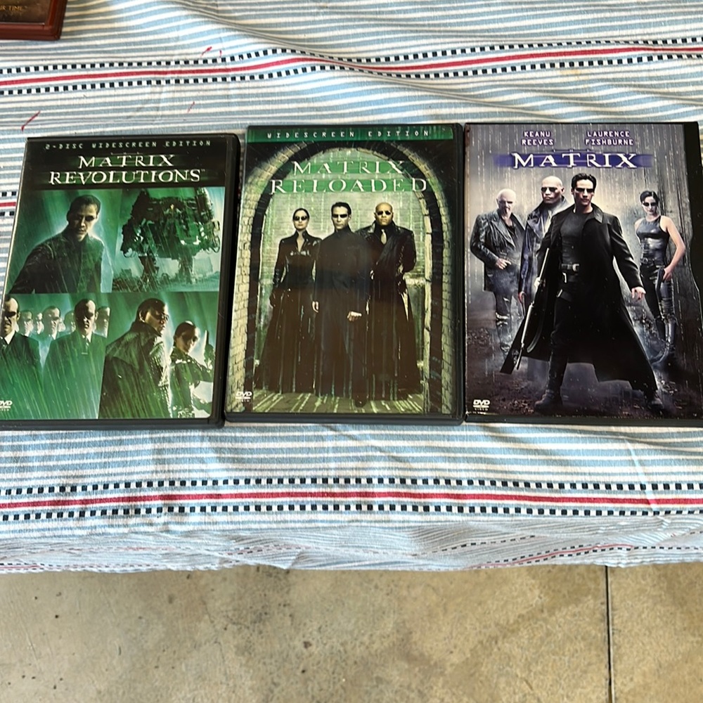 Matrix Trilogy DVDs- excellent used condition